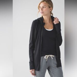 Size 6 Lululemon Daily Practice Jacket, black